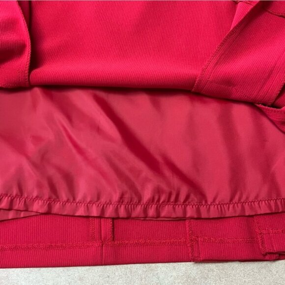 Jones New York Red Lined Pleated Skirt - Picture 6 of 11